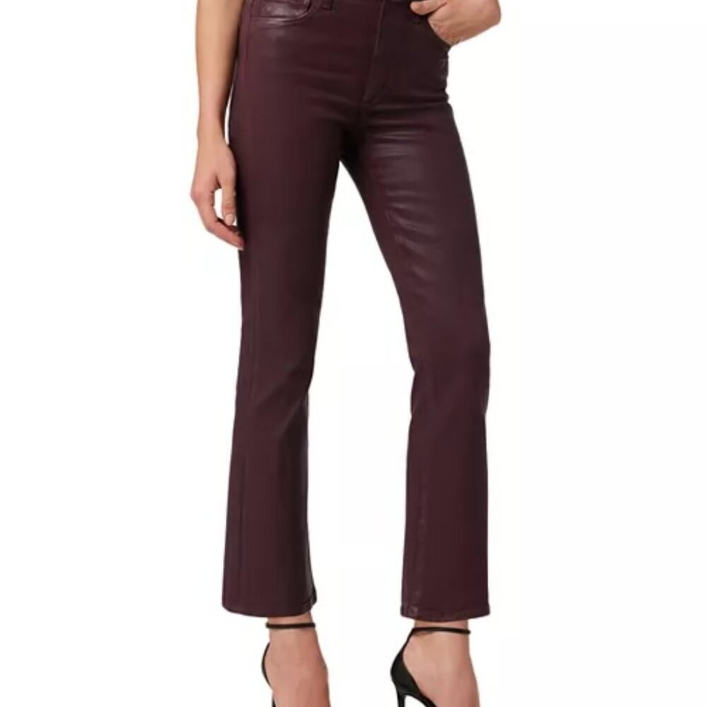Joe's Jeans The Callie Coated Jeans, size 27, rum raisin